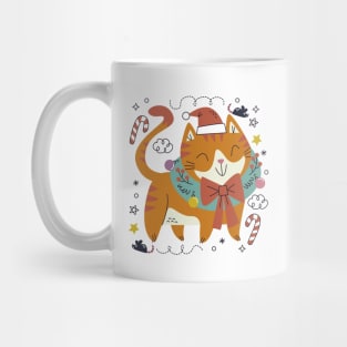 Meowy Christmas Cat Mug